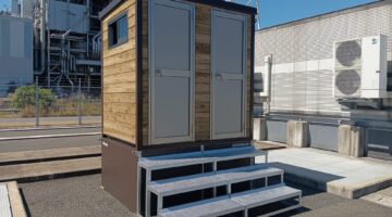【納品実績】九州電力豊前蓄電池変電所にバイオトイレを設置しました。