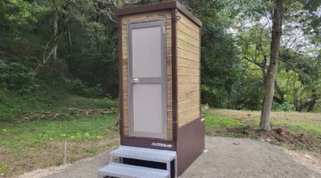 【納品実績】広島県福山市の別所砂留に弊社バイオトイレを設置しました。